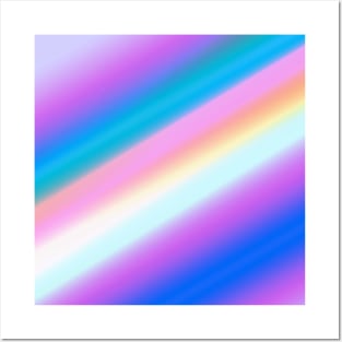 pink blue yellow purple white abstract texture art Posters and Art